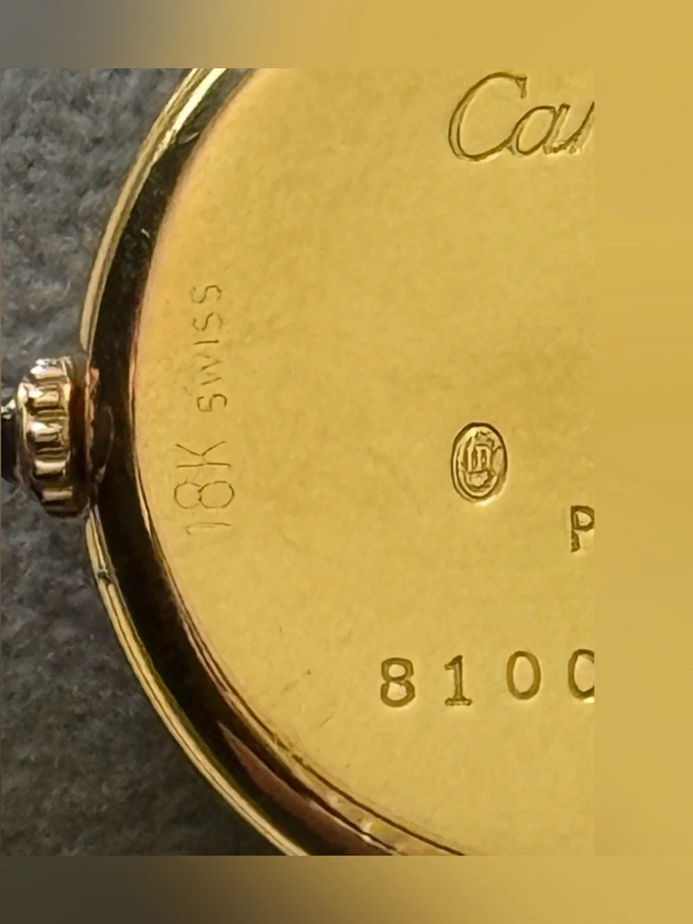 Cartier vintage woman’s 18KT gold watch
